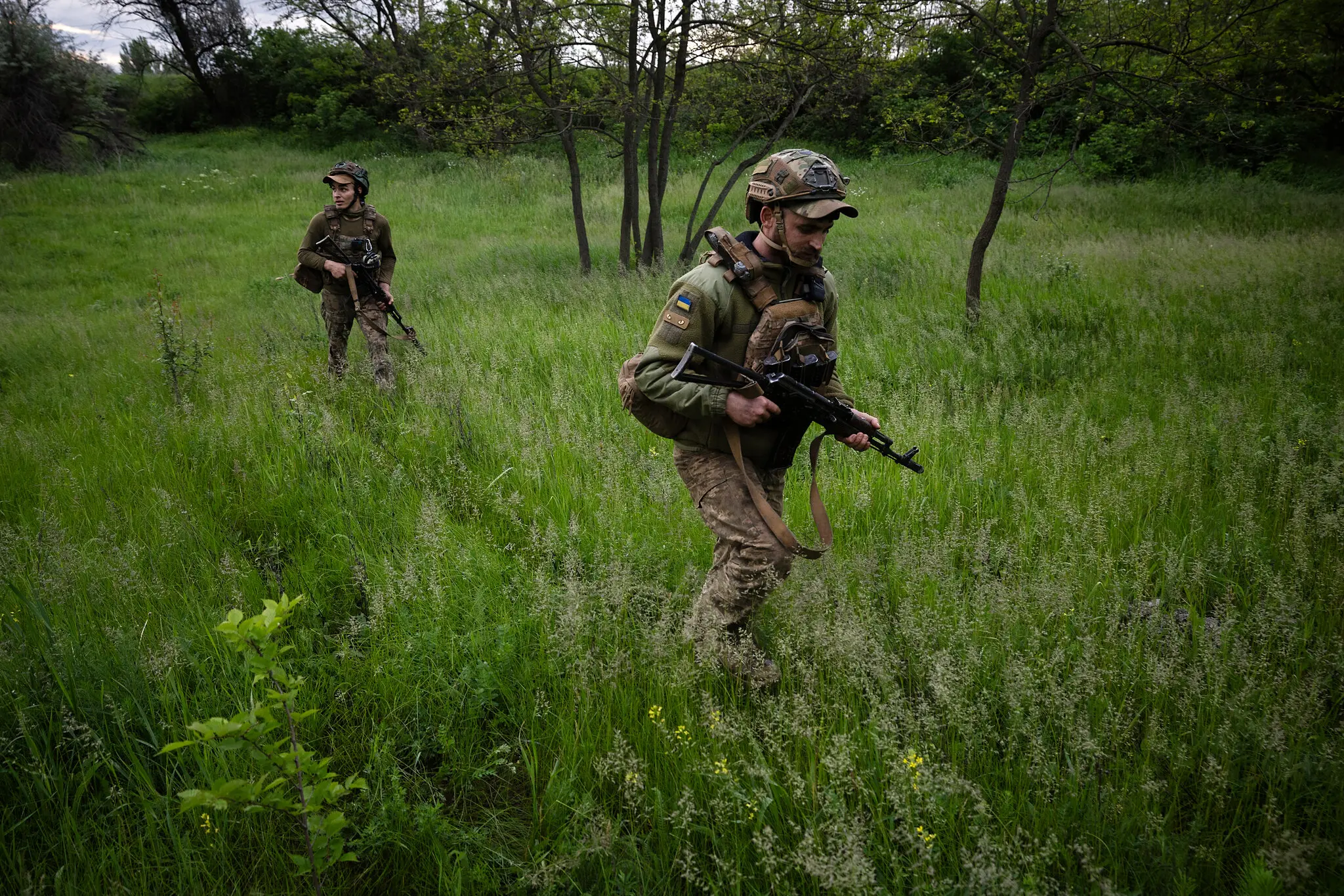 Українські солдати минулого місяця в Донецькій області.